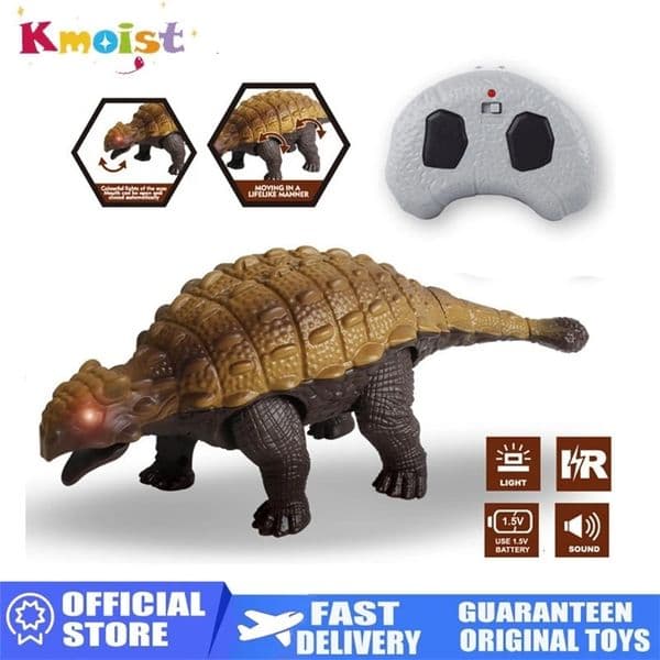 RC Dinosaur Simulation Remote Control Ankylosaurus Creative Novelty Puzzle Model Toys for Boys Halloween Christmas Kids Gifts 260326BJ