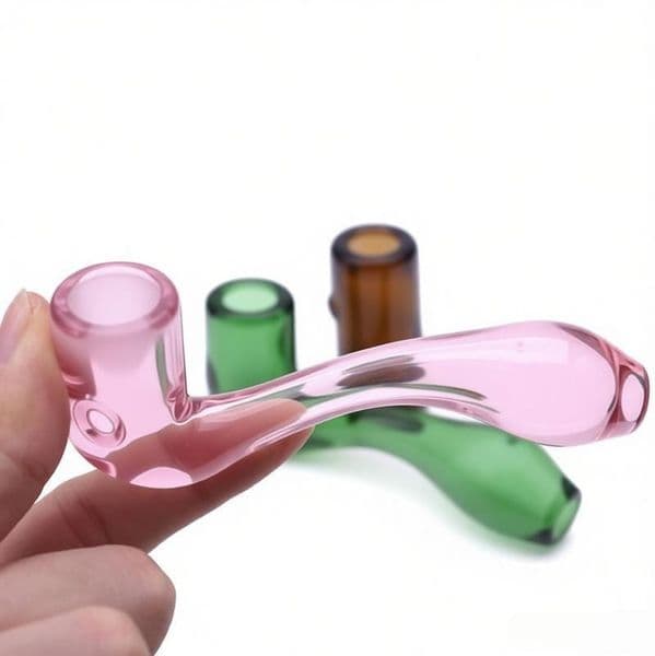 Travel Brand Colorful Portable Labs Thick Heady Glass sherlock hand pipe tobacco SPOON Pipes High quality Handmade pipes for smoking