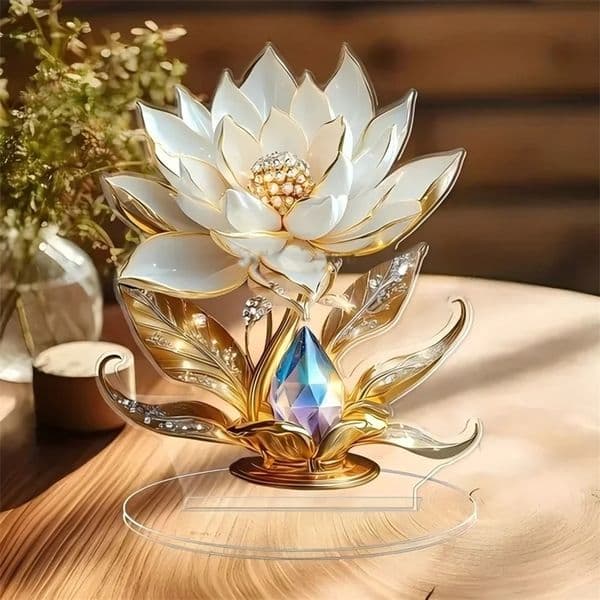 Acrylic Flower Decorations For Holiday Gifts Home And Office Desk Decorations Enhancing Visual Effects 251216BJ