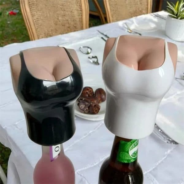 Creative Beauty Model Auto-pressing Beer Bottle Opener Plastic Stainless Steel Material Kitchen Gadgets Beer Bottle Opener 251229BJ