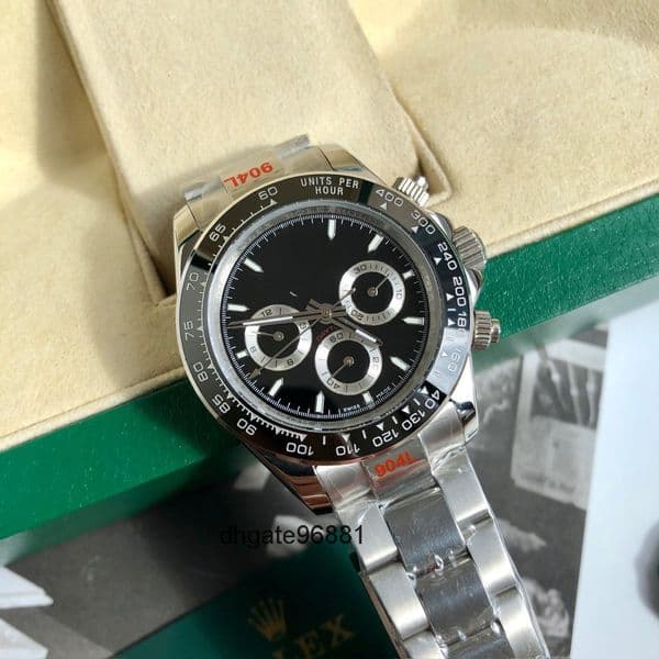 Top quality dayton watch mens watch day tona watches 4131 mechanical movement super clone watch sapphire crystal glass 904L steel 40mm with box 2SUG