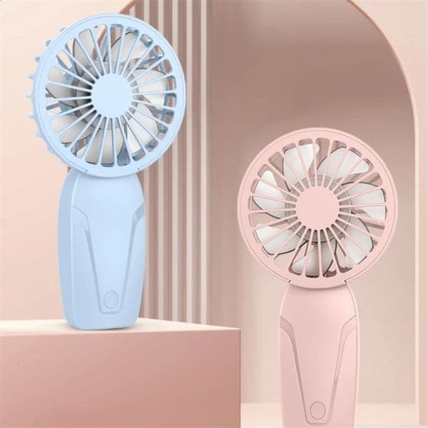 Portable Handheld Small Fan ABS Lightweight Cute Appearance USB Rechargeable Mini Fan for On Go Cooling Portable Mini Pocket Fan 260320BJ