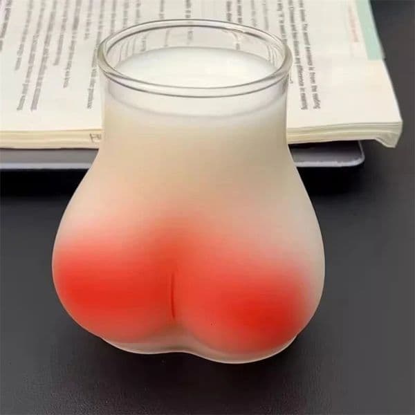 Creative Butt Shaped Mug Funny Butt Coffee Mug Thick Clear Borosilicate Glass Women Body Ass Cup Milk Water Mug For Adults Gift 260106BJ
