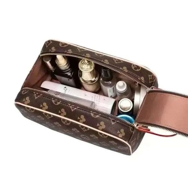 Classic Luxury Designer Bags Double Zipper Men Women Travelling Toilet Bag Wash Large Capacity Cosmetic louisities vittuon Toiletry Pouch Makeup HandBag