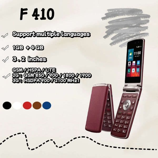 Bestseller L G -H410 Smartphone Flip Phone For Students And Seniors, Button-Operated, 4G Android, Large Screen Technology smartphone