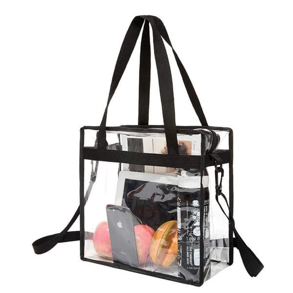Clear PVC Tote Bag for Women Large Capacity Waterproof Storage Gym Swimming Travel w260420