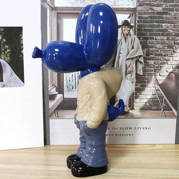 Resin pocket balloon dog statue street trend art decoration statue home office desk interior decoration T260420