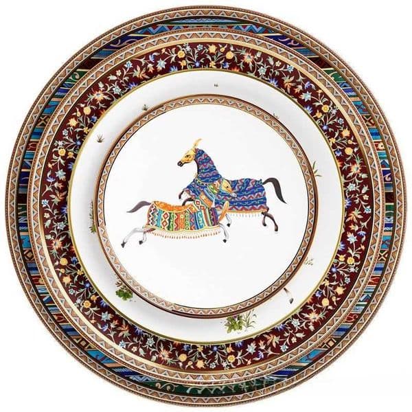 European bone china Bowl and Dish Set home decor plate hotel restaurant ceramic tableware salad steak plate housewarming gift T260420
