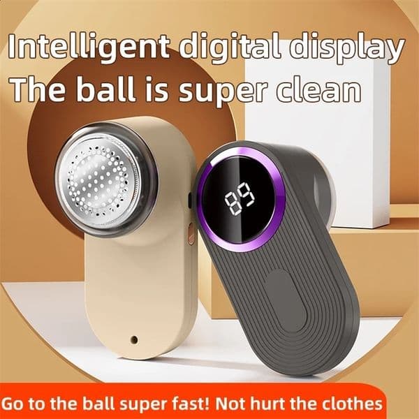 Electric Lint Remover Fuzz Pellet Remover With LED Display Typc-C Charging Portable Clothes Hair Ball Trimmer Sweater Shaver 260127BJ