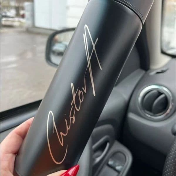 custom name Intelligent Temperature LED Touch Display Temperature Water Cup Portable Couple Cup Creative Business Gift 251216BJ