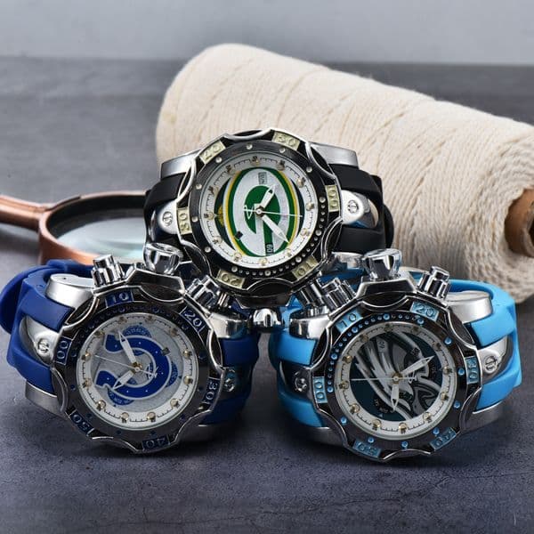 Men's Quartz Watch: Large Dial, Multi-Function, Chronograph, Day and Date Display, Sports and Casual Watch