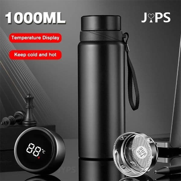 1000ML Smart Thermos Bottle Keep Cold and Bottle Temperature Display Intelligent Thermos for Water Tea Coffee Vacuum Flasks 251216BJ