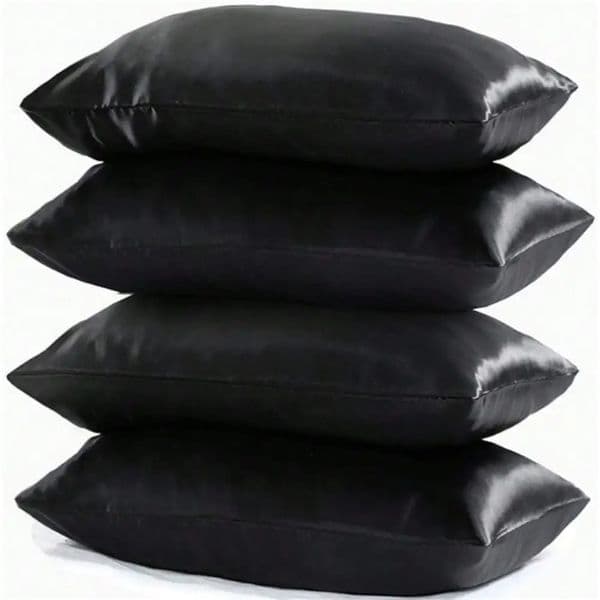 4pcs Satin Pillowcase For Skin And Hair Breathable Smooth Cooling Pillow Covers For Sleeping 251229BJ