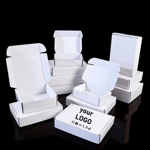 10 high-end white airplane boxes cartons clothing out of Carter hard express corrugated boxes with printing T260420