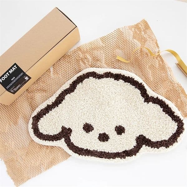VIKAMA Cartoon Puppy Carpet Cozy Soft Cool Bedroom Bedside Rug Entry Doorway Door Mat Bathroom Footer Home Decoration 260127BJ