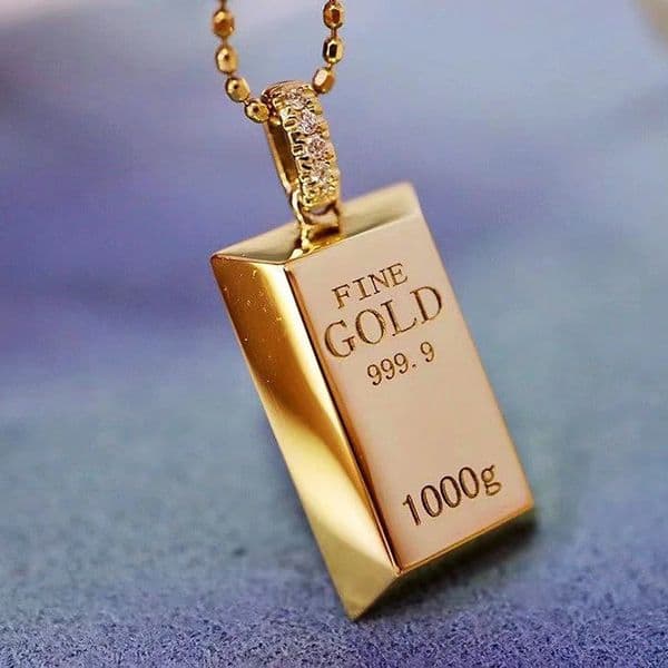 Fine Soild 18K Gold Filled Pendant Charm Wedding Pendants Necklace For Women Bridal Party Choker Jewelry260416