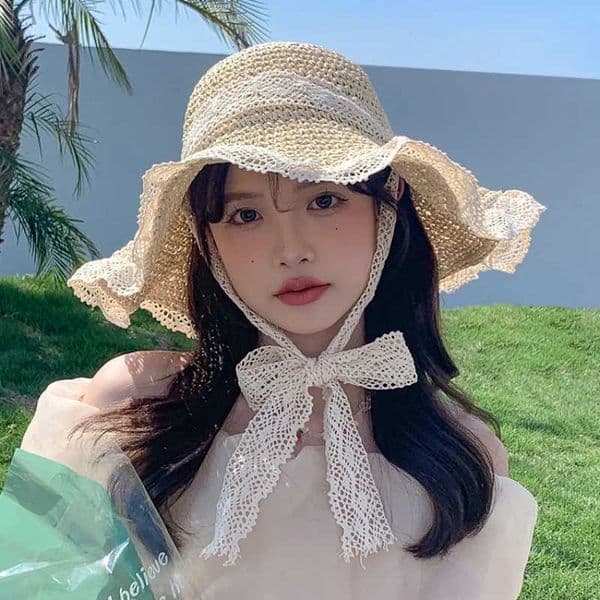 Women Sun Hat Wide Large Brim Beach Hats Womens Summer Straw Hat Foldable Sun Hat Chapeau Femme Beach UV Protection Cap H260420