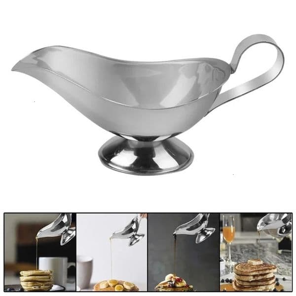 201 Stainless Steel Fruit Salad Black Pepper Sauce Cup Commercial Grade Juice Boat for Home Restaurant Bar Use 250614BJ