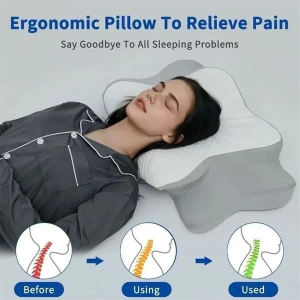 butterfly pillow cervical spine protection sleep pillow core home sleep special side sleep memory cotton pillow 260228BJ