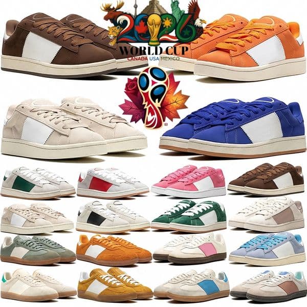 Designer brand sambamen 00s sneakers Casual shoes for Women America suitable for campus daily wear Matching leather wear-resistant free shipping black white grey