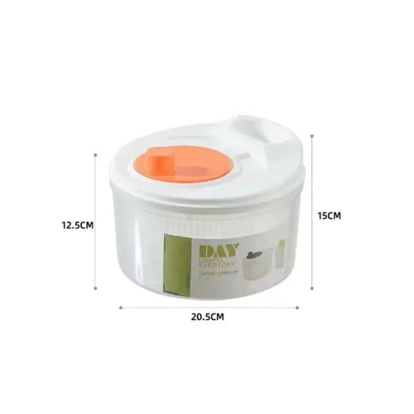 Manual Vegetable Dehydrator for Household - Big Salad Spinner Fruit Lettuce Drain Basket Kitchen Washing Gadget 250606BJ