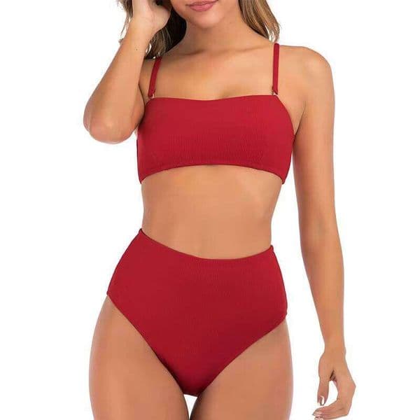 Quality Women Waist Swim Suits High Quality Wear Bikini Beach Sets