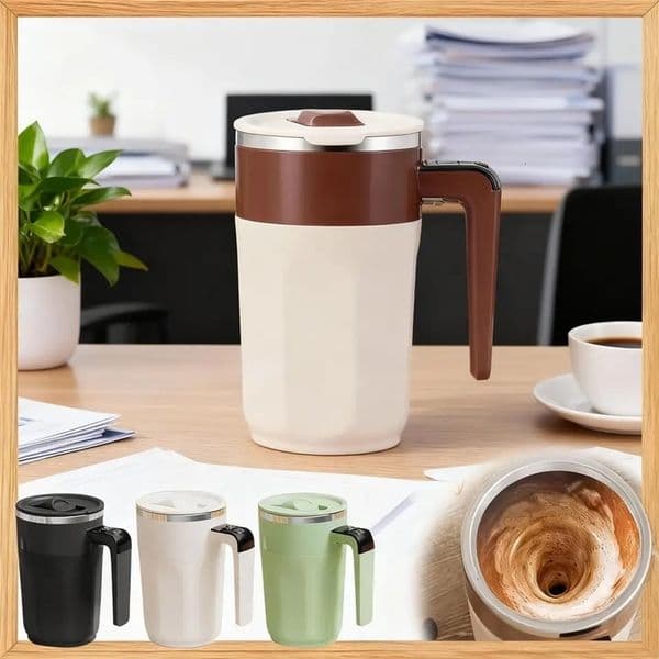 Fully Automatic Temperature-Controlled Stirring Cup 316 Stainless Steel Smart Digital Display Magnetic Portable Coffee Mug 260402BJ