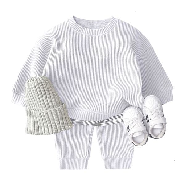 Baby Clothing sets Tracksuits for Girls Sets Cotton Knitting Pullovers TopsPants Clothes for Boys born Toddler Outfits Loose 260205BJ