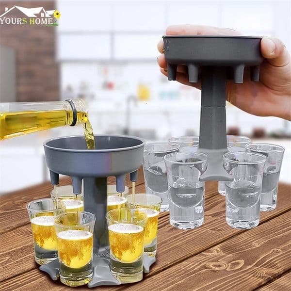 S Glass Dispenser Holder Liquor Wine Beverage Dispenser Beer Whisky Christmas Party Game S Glass Dispenser Bar Tools 260408BJ