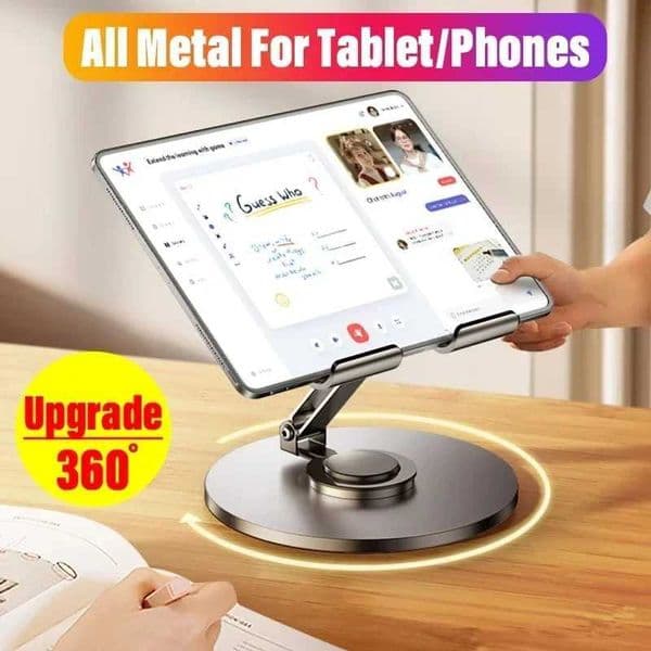 360 Tablet Desk Mobile Phone Holder Stand Foldable Lazy Bracket Adjustable Alloy Aluminum Desktop Mount For iPhone iPad Samsung S26420