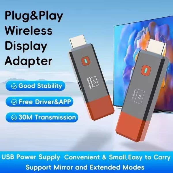 Wireless HDMI-Compatible Video Adapter Transmitter Receiver Extender TV Stick Dongle For PC Camera Laptop To Projector Monitor