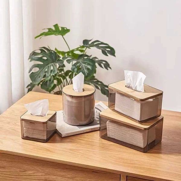 1Pc/Simple Tissue Box for Home Use Living Room Desktop Tissue Box Creative Light Luxury Storage Box C260421