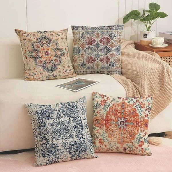 Bohemian-style Pillow Living Room Safa Seat Cushion Cover Home Decorative Bed Pillowcase Car Favor Short plush material 26L0421
