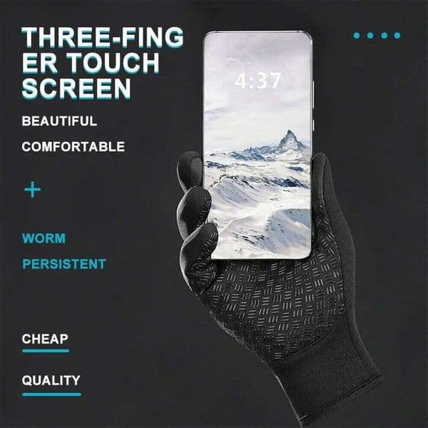 Outdoor Warm Cycling Splash-proof Non-Slip Touchscreen Mitten Sport Windproof Waterproof Gloves Skiing S260420