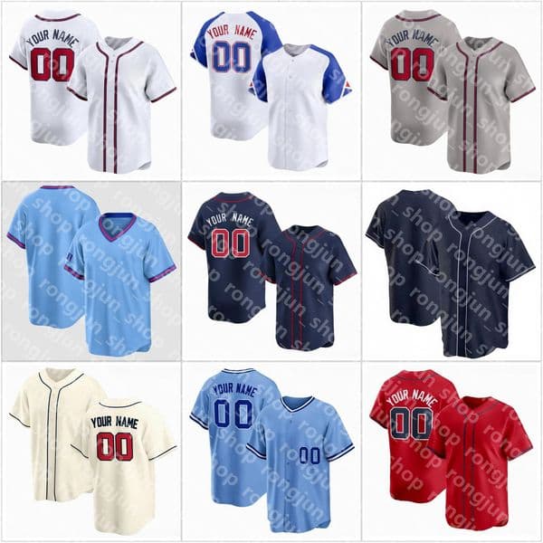 Custom 2026 City Connect Baseball Jersey Ronald Acuna Jr. Max Fried Austin Riley Adam Duvall Freeman Michael Harris II Marcell Ozuna Men Women Youth Jerseys