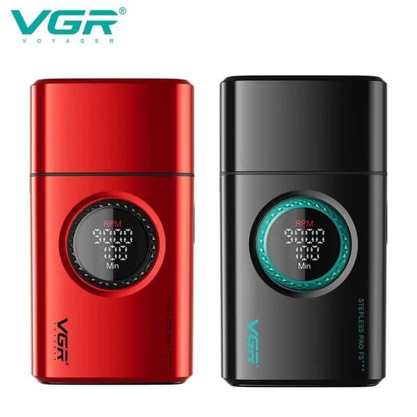 VGR Beard Trimmer Professional Shaver 9000 RPM Razor Rechargeable Shaver Electric Safety Razor LED Shaving Machine for Men V-378T260421
