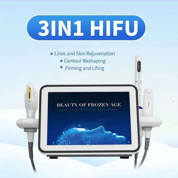 Ace New Arrival HIFU Face Lifting Skin Tightening Wrinkle Reduction Vaginal Firming Vmax MFU High Intensity Focused Ultrasound 3 In 1 Anti-Aging Machin