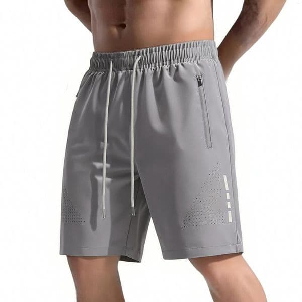 Men's Shorts 2026 Fitness Sports Man Summer Gyms Workout Male Breathable Mesh Quick Dry Beach Short Pants Men Sportswear