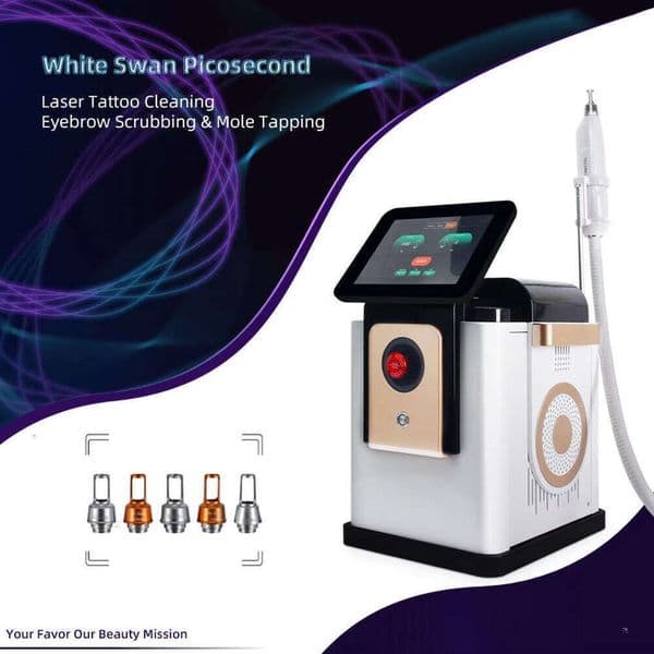 Ace High Power Desktop Picosecond ND Yag Laser For Precise Tattoo Removal Eyebrow Washing Skin Whitening Carbon Peeling Picolaser Anti-Pigment Machine