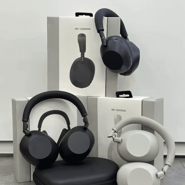New WH-1000XM6 ANC Headphones Wireless Bluetooth 5.3 Active Noise Cancellation Foldable Design Long Battery Over-Ear Earbuds Noise Cancel headphones for Travel Work