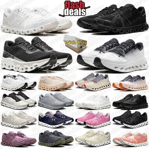 Designer ons running shoes onclouddes men womens triple black white ivory blue mens traienrs outdoor sports sneakers runners chaussure with box size 36-45