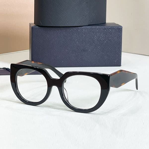 Men Retro Round Sunglasses Casual Glasses Thick Edge Large Frame Tortoiseshell Color Legs UV400 Commuter Versatile PRB14WS