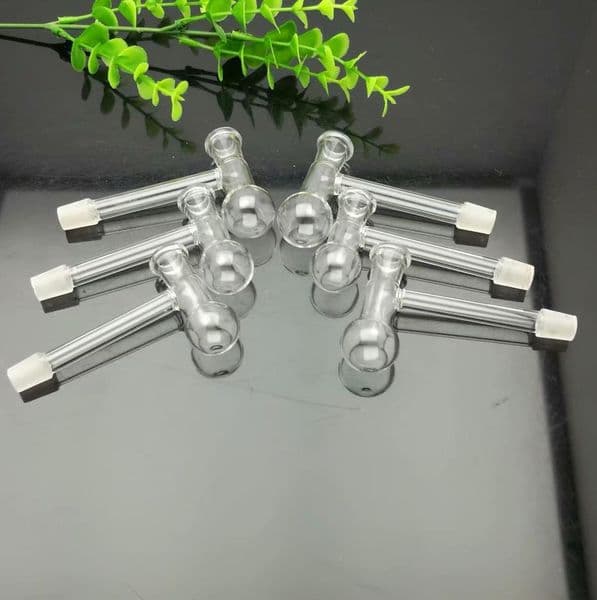 Glass Pipes Smoking Hand-blown Beautifully Handcrafted Smoking Pipe New T-shaped right angle glass stove