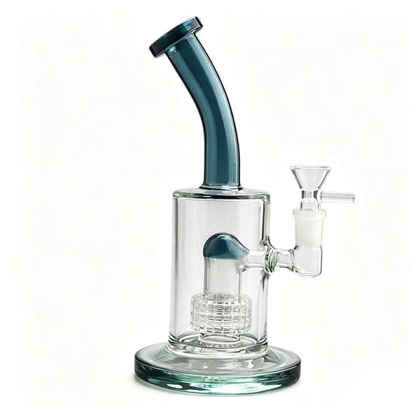 Wholesale 8.9 inches Thick Glass Bong Hookahs Smoking Water Pipe Beaker Bubber Recycler Percolator Water Bongs With Glass Bowl