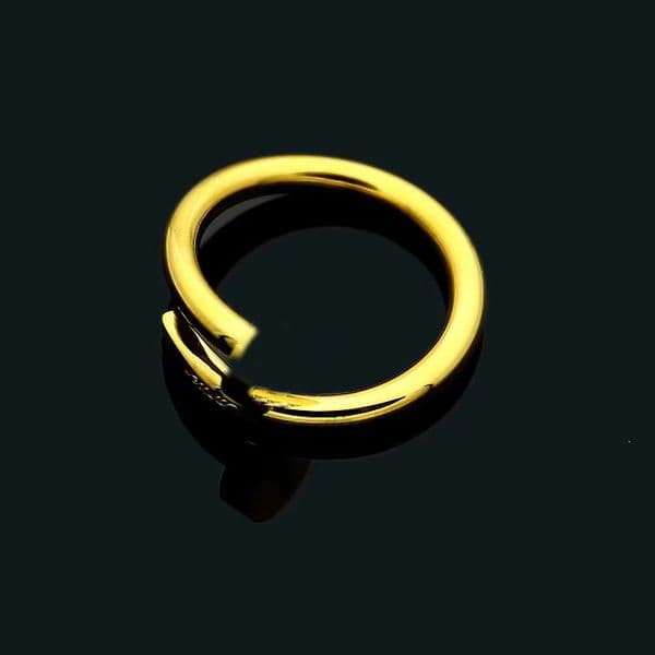 Hot Sale Nail Luxury Designer Ring 18K Gold Plated Smooth Wrap Love Ring Fashion Daily Wear Jewelry for Men & Women