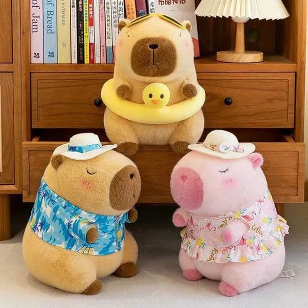 Game And Toy Game And stuff animal Toy Capybara Simulation Capibara Anime Fluff Cute Stuff Animal Stuffed Animals Soft Doll Plush Children Christmas Gift Free