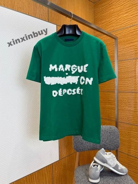 xinxinbuy Men designer Tee t shirt 2026 knit letters embroidery 1854 cotton loose short sleeve women white red gray black blue S-3XL