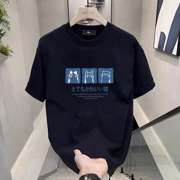 Graphic printing craftsmanship heavyweight cotton t-shirt men's t-shirt, women's t-shirt