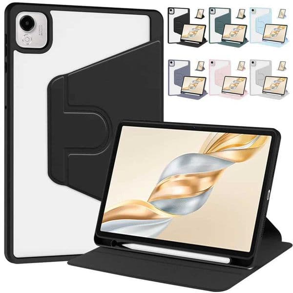 For Honor Pad X9a 115 inch 2025 Case ELN2-W29 Rotating With Pencil Holder Acrylic Back Funda Honor Pad X10/X9 Pro 115 Tablet H260421