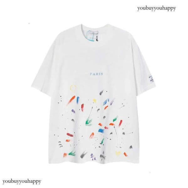 Gallerrydept T Men's Designer T-Shirts Y2k Hip Hop Classic Chest Letter Print Shirt High Street Lanvuns Shirts Shoe Cotton Loose Graphic Tee 9D7